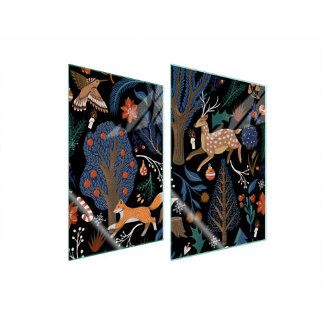 GLASSCHUTZPLATTE FÜR KÜCHE 2x35x52 TIERE