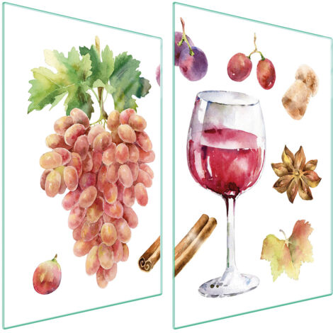 GLASSCHUTZPLATTE FÜR KÜCHE 2x35x52 WEIN