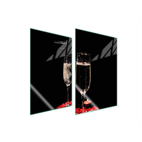 GLASSCHUTZPLATTE FÜR KÜCHE 2x35x52 WEIN