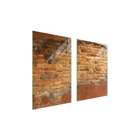 GLASSCHUTZPLATTE FÜR KÜCHE 65x52 BRICK
