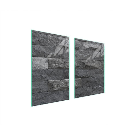 GLASSCHUTZPLATTE FÜR KÜCHE 65x52 BRICK