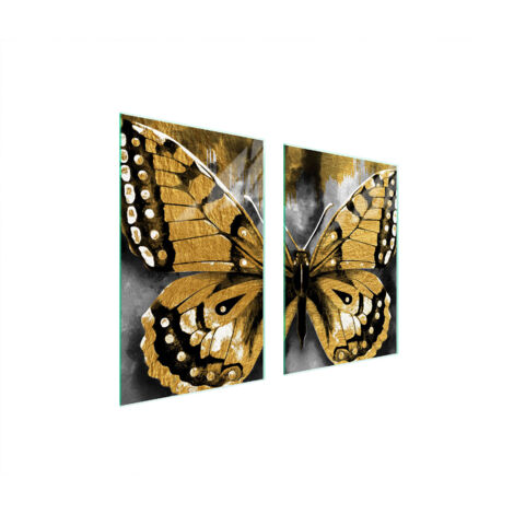 GLASSCHUTZPLATTE FÜR KÜCHE 65x52 BUTTERFLY