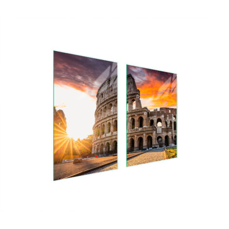 GLASSCHUTZPLATTE FÜR KÜCHE 65x52 COLOSSEUM