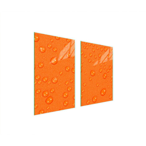 GLASSCHUTZPLATTE FÜR KÜCHE 65x52 DROPS