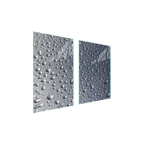 GLASSCHUTZPLATTE FÜR KÜCHE 65x52 DROPS