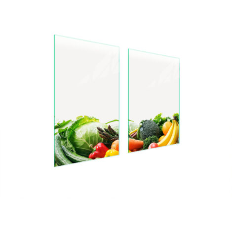 GLASSCHUTZPLATTE FÜR KÜCHE 65x52 GEMÜSE
