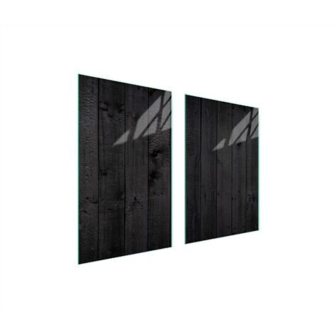 GLASSCHUTZPLATTE FÜR KÜCHE 65x52 HOLZ