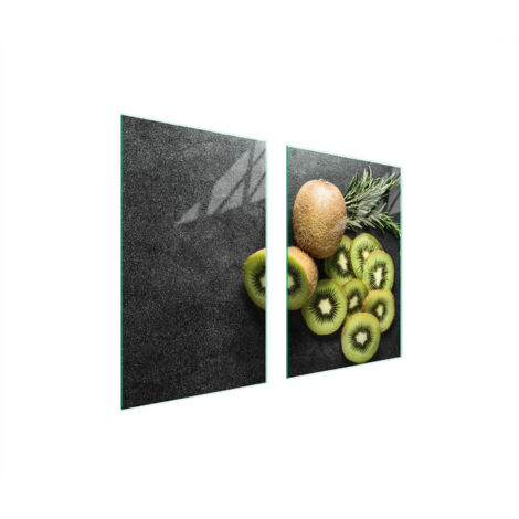 GLASSCHUTZPLATTE FÜR KÜCHE 65x52 KIWI