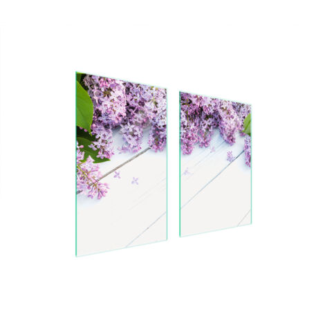 GLASSCHUTZPLATTE FÜR KÜCHE 65x52 LILA