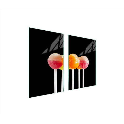 GLASSCHUTZPLATTE FÜR KÜCHE 65x52 LOLLIPOPS