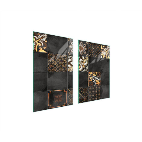 GLASSCHUTZPLATTE FÜR KÜCHE 65x52 MOSAIK