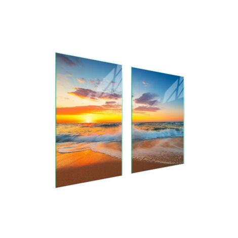 GLASSCHUTZPLATTE FÜR KÜCHE 65x52 SEA