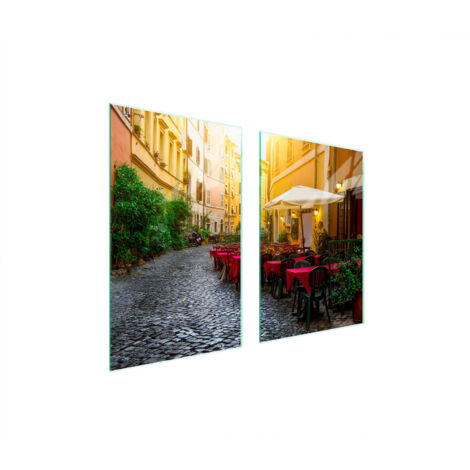 GLASSCHUTZPLATTE FÜR KÜCHE 65x52 STREET