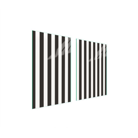 GLASSCHUTZPLATTE FÜR KÜCHE 65x52 STREIFEN