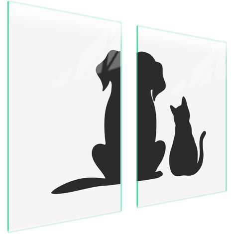 GLASSCHUTZPLATTE FÜR KÜCHE 65x52 TIERE