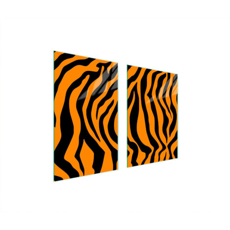 GLASSCHUTZPLATTE FÜR KÜCHE 65x52 TIGER