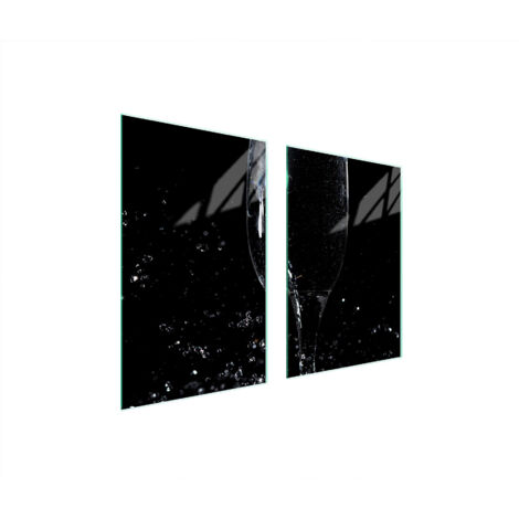GLASSCHUTZPLATTE FÜR KÜCHE 65x52 WEIN