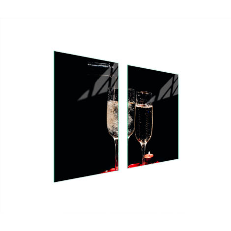 GLASSCHUTZPLATTE FÜR KÜCHE 65x52 WEIN