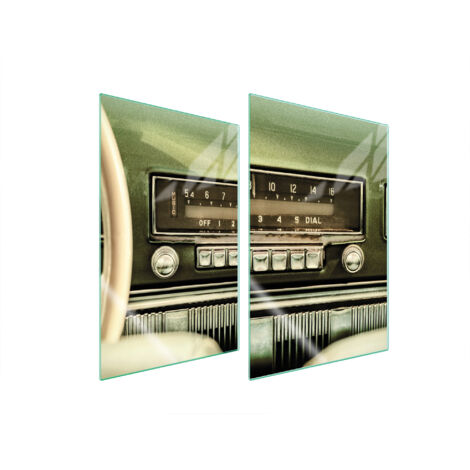 GLASSCHUTZPLATTE FÜR KÜCHENRADIO 2x35x52