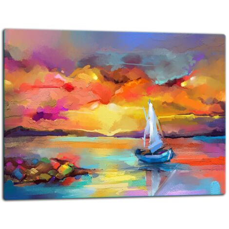 Glassplatte -Schweidebrett 52x40 Bild
