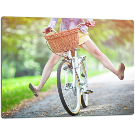 Glassplatte -Schweidebrett 52x40 Fahrrad