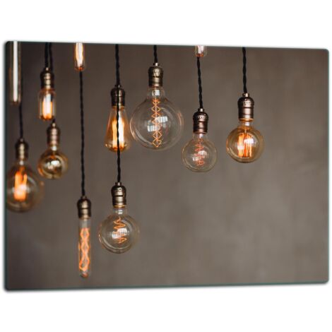 Glassplatte -Schweidebrett 52x40 Lampen