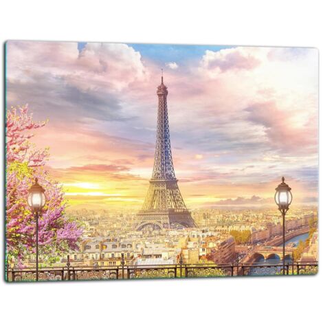 Glassplatte -Sittebrett 52x40 Paris