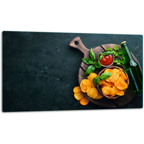 Glassplatten -Schweidebrett 52x30 Chips