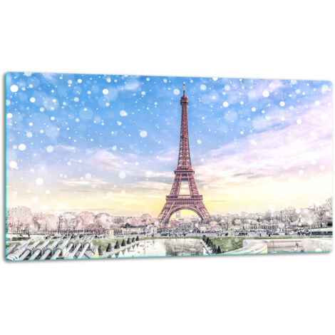 Glassplatten -Schweidebrett 52x30 Paris