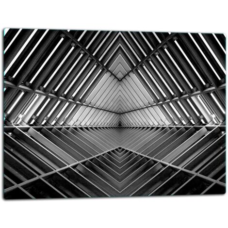 Glassplatten -Schweidebrett 52x40 Grauer Tunnel