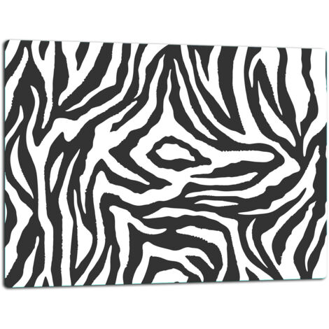 Glassplatten -Schweidebrett 52x40 Zebra