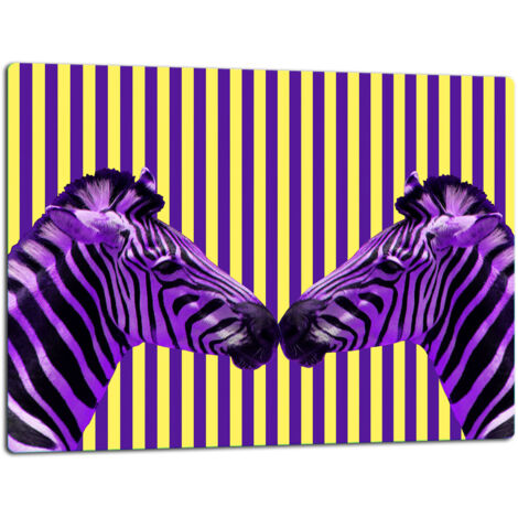 Glassplatten -Schweidebrett 52x40 Zebra