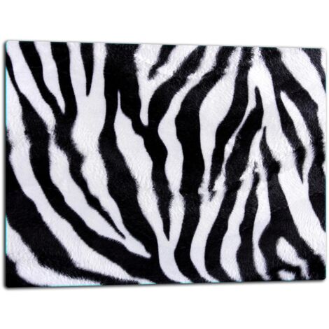 Glassplatten -Schweidebrett 52x40 Zebra