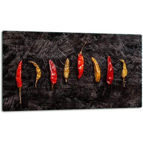 GlassplattenschneideBrett 52x30 Chili