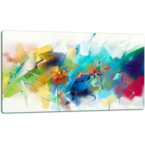 GlassplattenschneideBrett 52x30 Farbenfroh