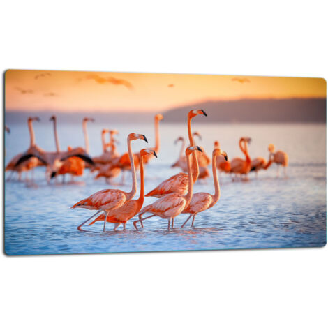 GlassplattenschneideBrett 52x30 Flamingo
