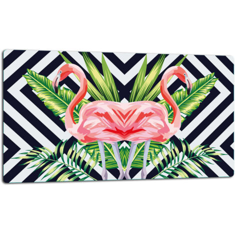 GlassplattenschneideBrett 52x30 Flamingo