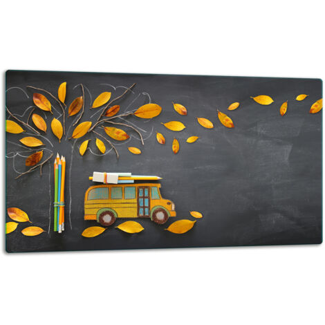 GlassplattenschneideBrett 52x30 Herbst