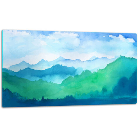GlassplattenschneideBrett 52x30 Landschaft