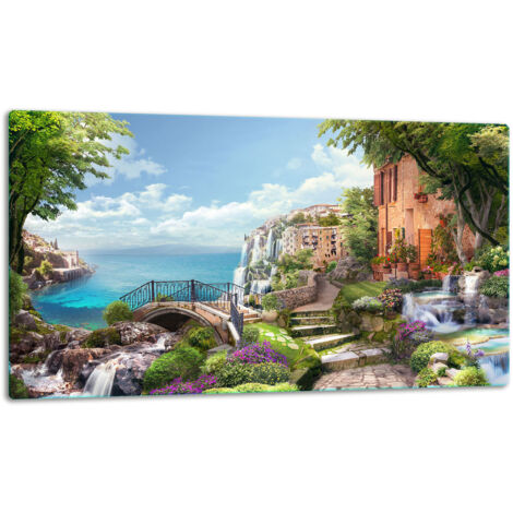 GlassplattenschneideBrett 52x30 Landschaft