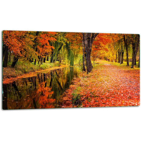GlassplattenschneideBrett 52x30 Landschaft