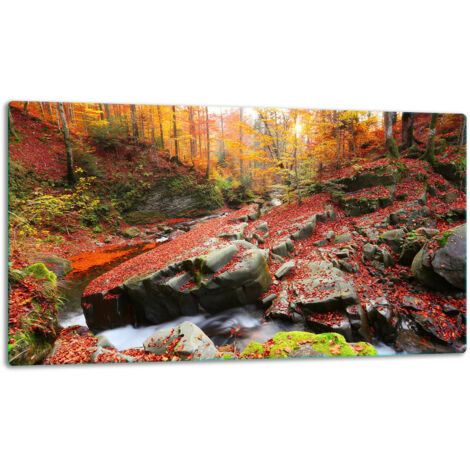 GlassplattenschneideBrett 52x30 Landschaft