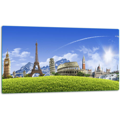 GlassplattenschneideBrett 52x30 Landschaft