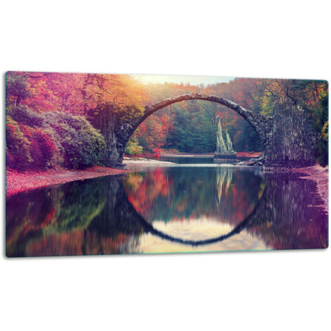 GlassplattenschneideBrett 52x30 Landschaft