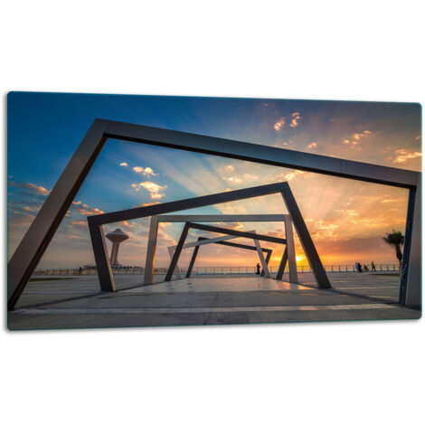 GlassplattenschneideBrett 52x30 Landschaft