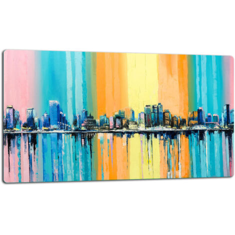 GlassplattenschneideBrett 52x30 Stadt