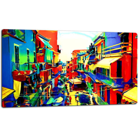 GlassplattenschneideBrett 52x30 Stadt