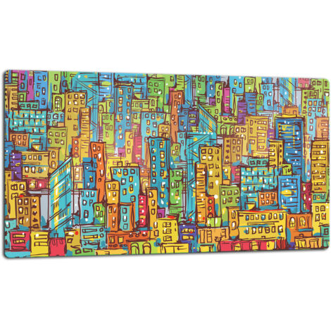 GlassplattenschneideBrett 52x30 Stadt