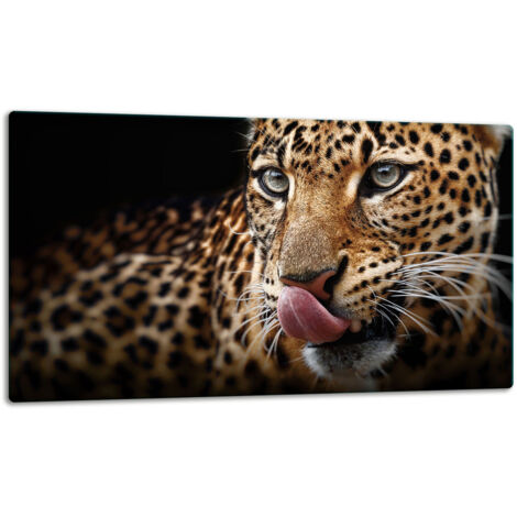 GlassplattenschneideBrett 52x30 Tiger