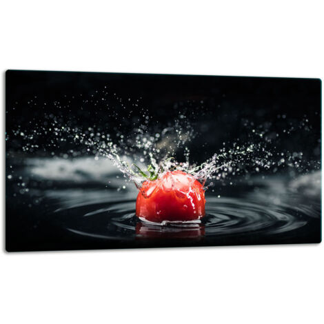 GlassplattenschneideBrett 52x30 Tomate